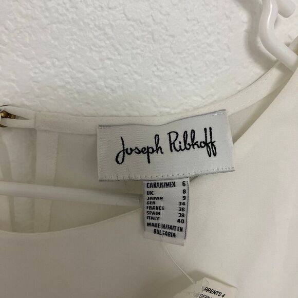 Joseph Ribkoff NWT white long sleeve layered blouse size 6 - Picture 3 of 8